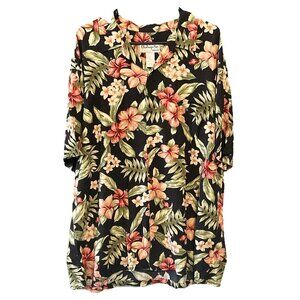 Bishop St. Floral Hawaiian Shirt Men’s 2XL Rayon Made In USA